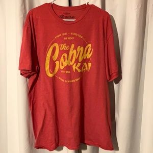 NWOT Heather Red Karate Kid Cobra Kai XL Tshirt